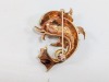 14K Yellow Gold Enamel Fish Brooch/Pin - 3