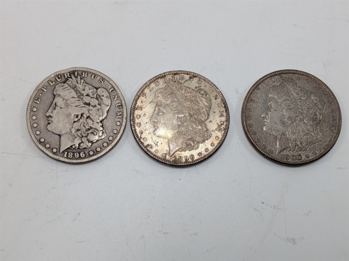 (3) Morgan $1 Coin