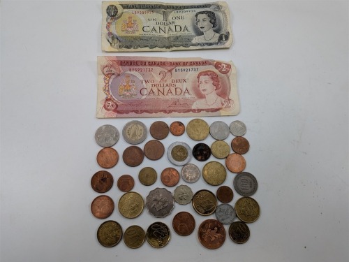 Foreign Coins & Paper Notes