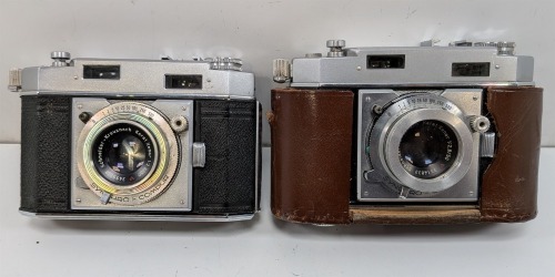 (2) Agfa Karat 36 Camera & Lenses