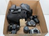 Canon Cameras & Assorted Lenses & Bag - 28