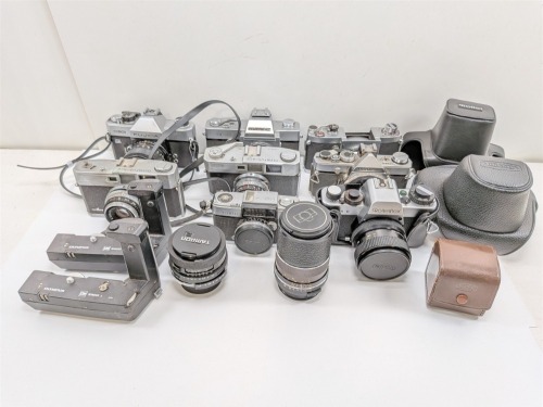 Cameras, Assorted Lenses & More