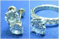 Gold & Diamond Ring & (2) Pair of Earrings (Riverside, CA)