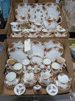 (2) Ctns Royal Albert Old Country Rose" Bone China