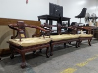 Chinese Bench & Matching Chairs