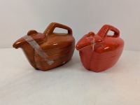 (2) JA Bauer Pottery